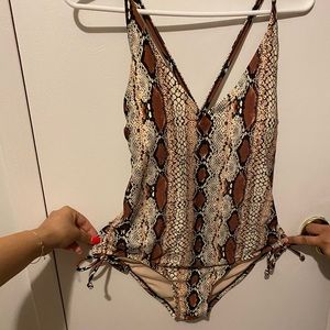 Snake print bikini